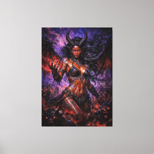 Impressão Em Tela Rainha do Inferno Lilith (Frente)