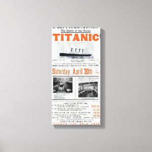 Impressão Em Tela Rainha do Oceano Titanic - White Star Line