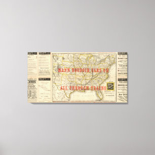 Impressão Em Tela Rainha e rota crescente