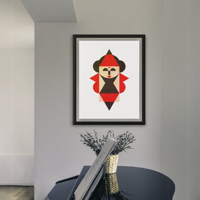 Impressão Em Tela Rainha Elegante (art print hanging by a piano)