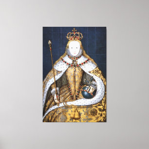Impressão Em Tela Rainha Elizabeth I da Inglaterra em Coronation Rob