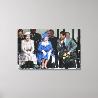 Impressão Em Tela Rainha Elizabeth, Rainha Mãe 1988