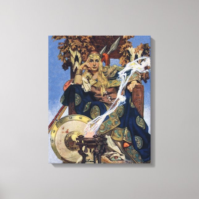 Impressão Em Tela Rainha Maeve Warrior Princesa Fantasy Art (Frente)