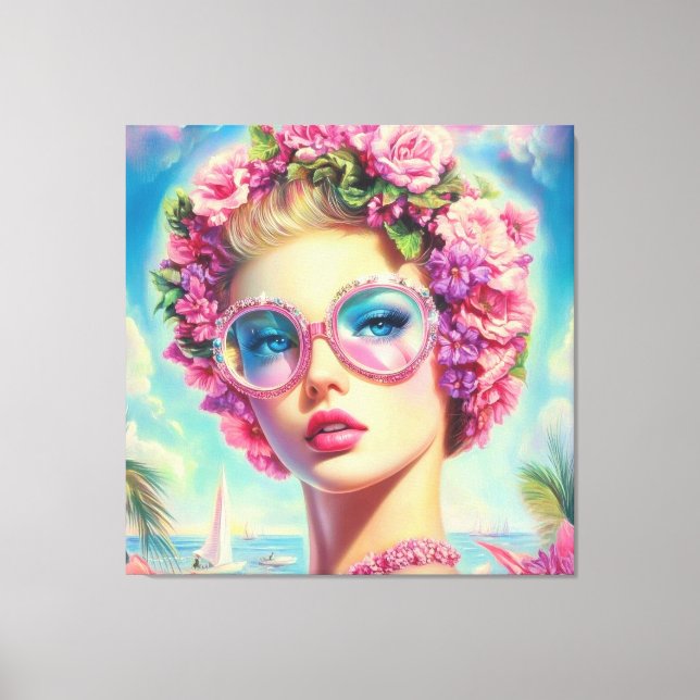 Impressão Em Tela Rainha Tropical Glamor (Frente)