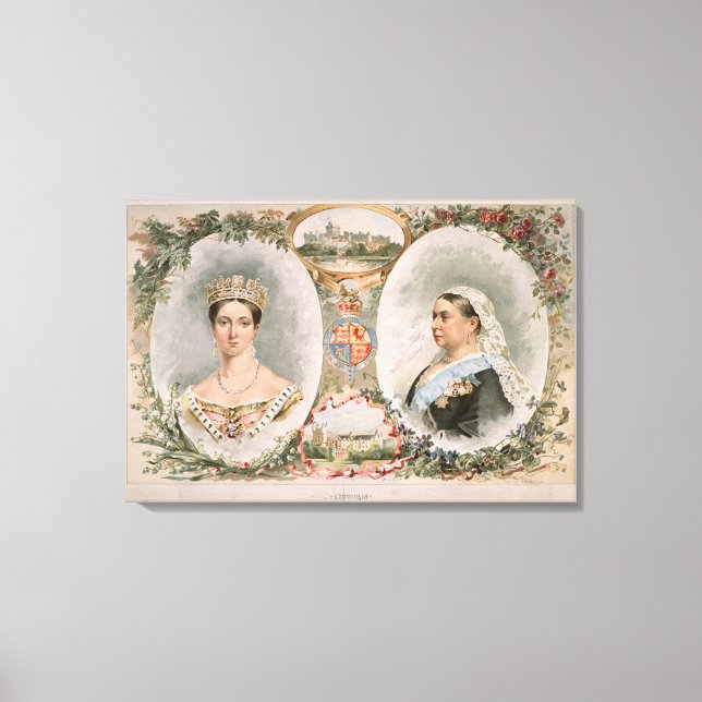 Impressão Em Tela Rainha Victoria Ouro Jubilee Poster (Frente)