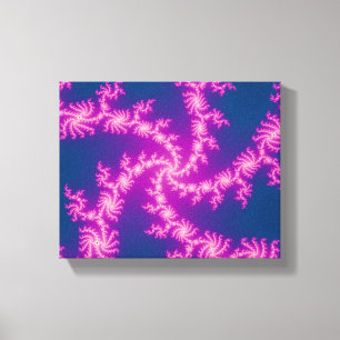Impressão Em Tela Raio Roxo - Arte Fractal