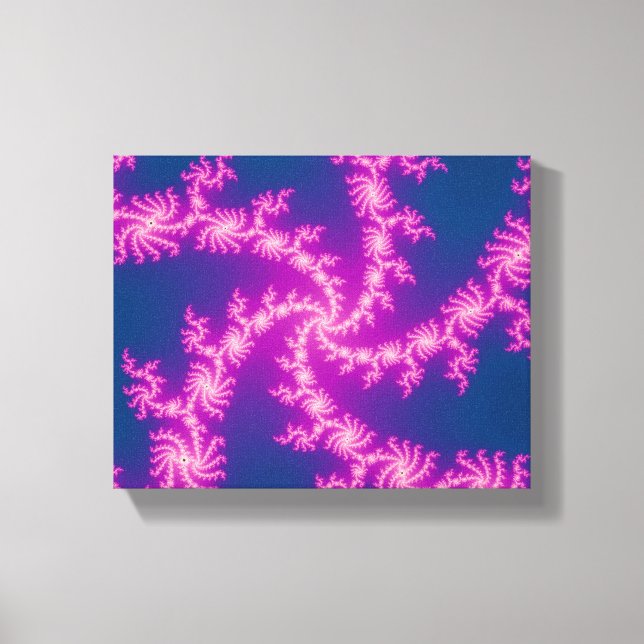 Impressão Em Tela Raio Roxo - Arte Fractal (Frente)