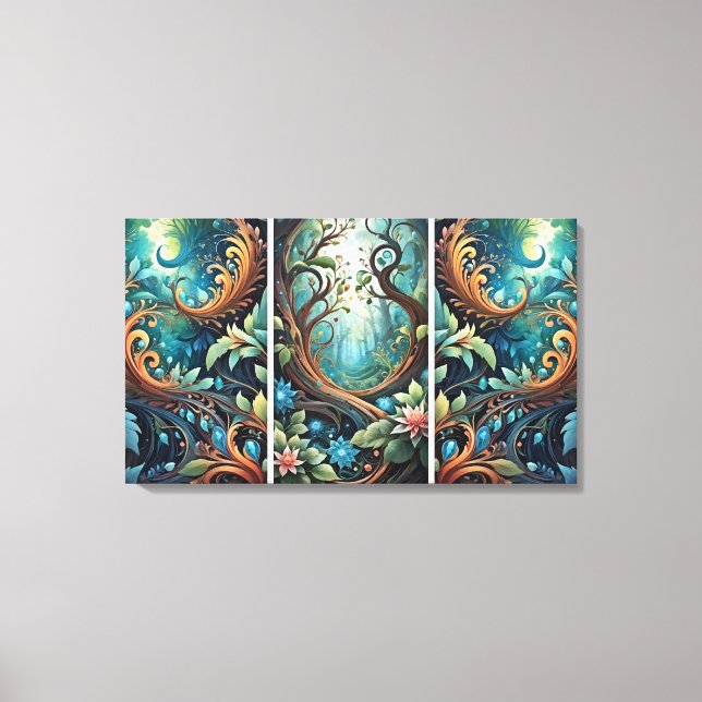 Impressão Em Tela Raízes Fortes (Frente)