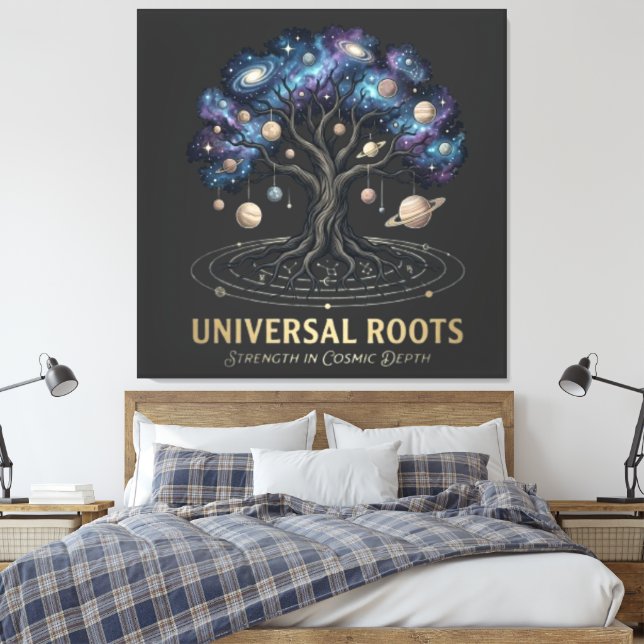 Impressão Em Tela Raízes Universais (Insitu(Quarto))