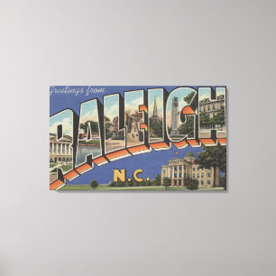 Impressão Em Tela Raleigh, North Carolina - grandes cenas da letra