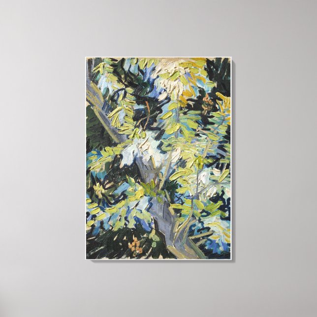 Impressão Em Tela Ramificações de Acacia Brilhantes de Vincent van G (Frente)