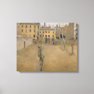 Impressão Em Tela Ramon Casas - Courtyard da Antiga Prisão de Barcel