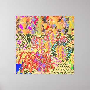 Impressão Em Tela Ramos De Flores