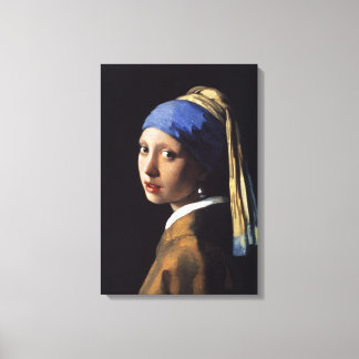 Impressão Em Tela Rapariga com pérolas - Johannes Vermeer