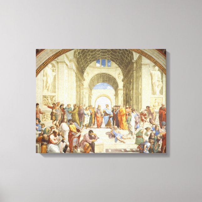 Impressão Em Tela RAPHAEL - A escola de Atenas 1512 (Frente)