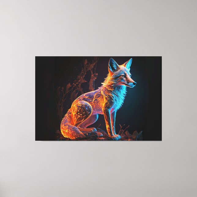 Impressão Em Tela Raposa de Frost Fogo (Frente)
