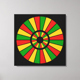 Impressão Em Tela RASTAFARI FLAG BOTON RAYS + seu sinal ou monograma