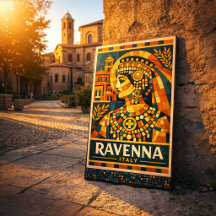 Ravenna Itália Imperatriz Bizantina Cartaz de Mosa