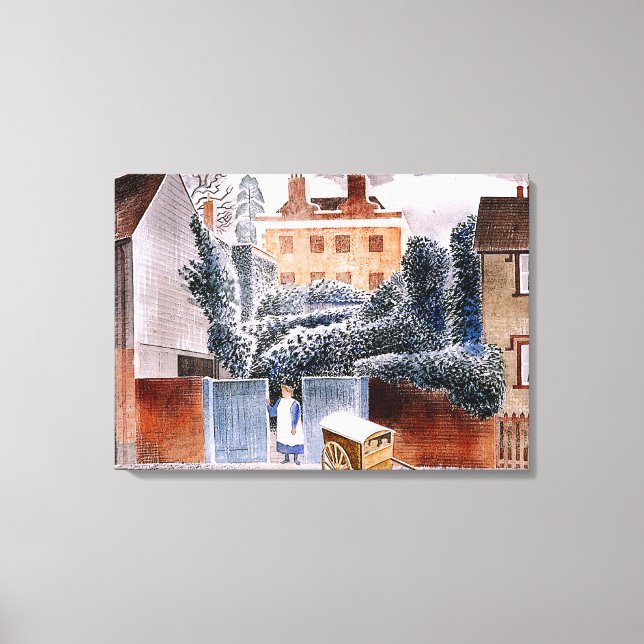 Impressão Em Tela Ravilious - Castle Hedingham, Essex (Frente)