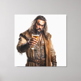 Impressão Em Tela Realistic illustration of Jason Momoa