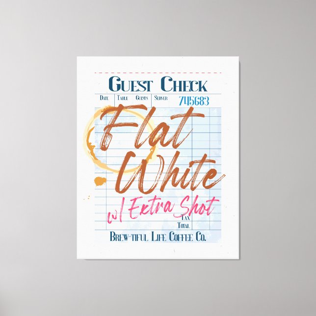 Impressão Em Tela Recebimento de Cheque de Convidado Café Branco Pla (Frente)