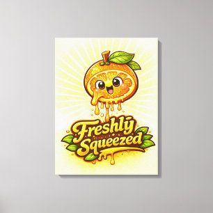 Impressão Em Tela Recém-espremido - Sentindo o Frutado - Fãs de Comi