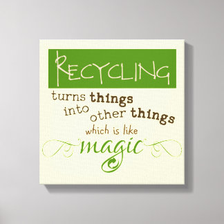 Impressão Em Tela Reciclagem é como magia