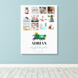 Impressão Em Tela Reciclagem Garbage Truck Baby Boy 1rua Ano Fotos