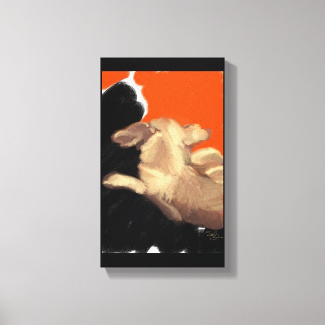 Impressão Em Tela Reclinando o Janto de Chihuahua idoso (Frente)