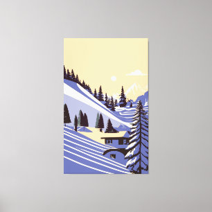 Impressão Em Tela Recolha de fundo de inverno