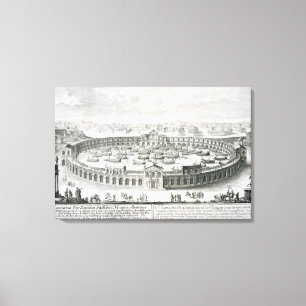 Impressão Em Tela Reconstrução de uma Batalha Naval Romana, de Entw