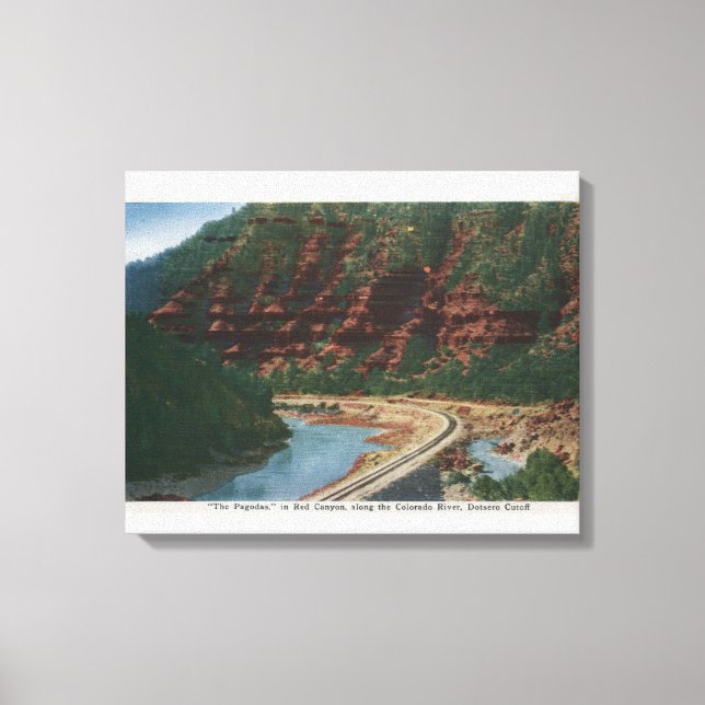 Impressão Em Tela Red Canyon, Colorado (Frente)