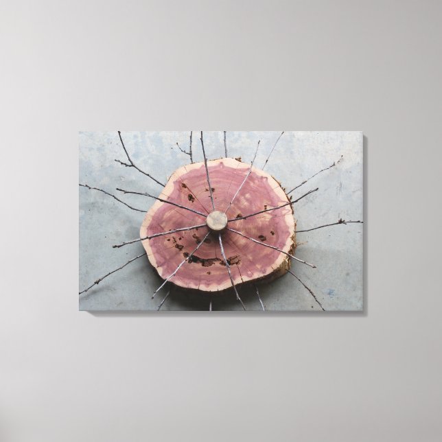 Impressão Em Tela Red Cedar Wood Nature Art Escultura Centrada (Frente)