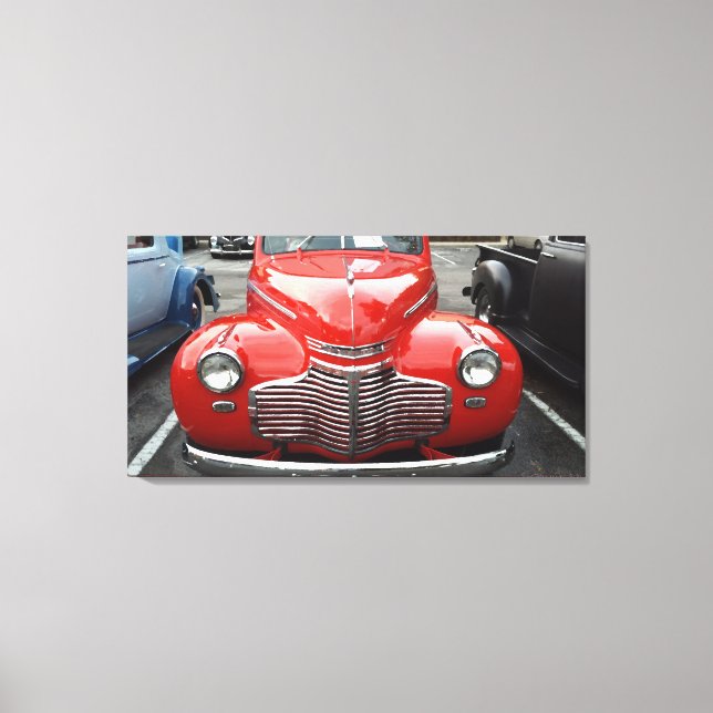 Impressão Em Tela Red Chevy Coupe (Frente)