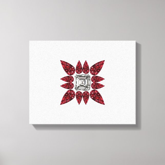 Impressão Em Tela Red Diamond Art (Frente)