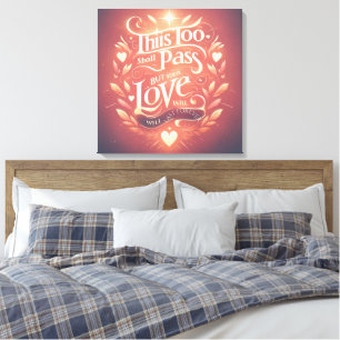 Impressão Em Tela Red Love AI art