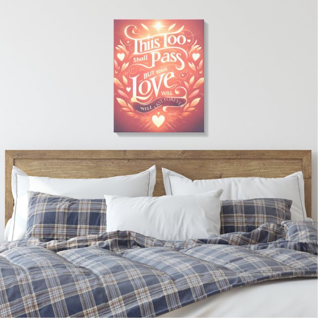 Impressão Em Tela Red Love AI art (Insitu(Quarto))
