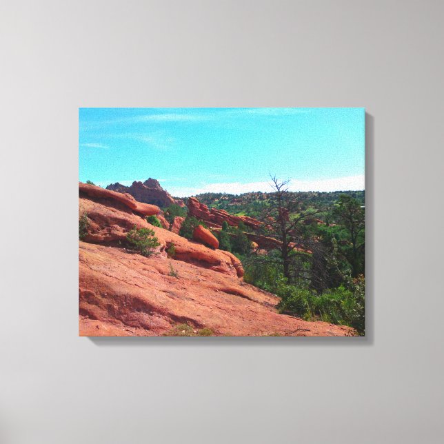 Impressão Em Tela Red Rock Slope (Frente)
