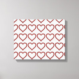 Impressão Em Tela Red Ruby Gemstone Heart
