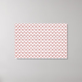 Impressão Em Tela Red Ruby Gemstone Heart