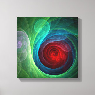 Impressão Em Tela Red Storm Floral Modern Abstrato Preto e Branco