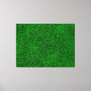 Impressão Em Tela Rede complexa - Verde em preto