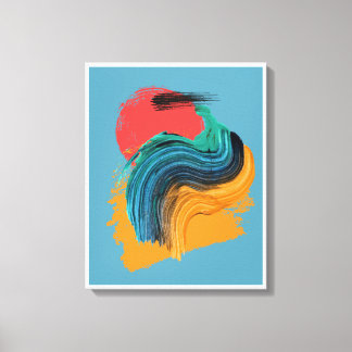 Impressão Em Tela Redemoinho de Horizonte Abstrato
