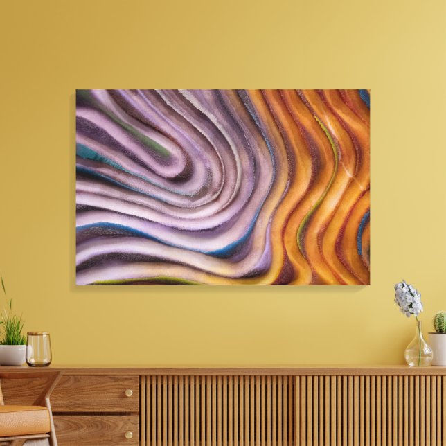 Impressão Em Tela redemoinho de pintura abstrata (Insitu(Sala de estar))