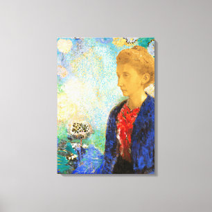 Impressão Em Tela Redon - Baronesa de Domecy, pintura de arte fina