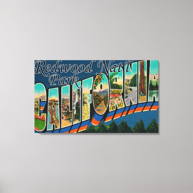Impressão Em Tela Redwood Nat'l Park, Califórnia (Frente)