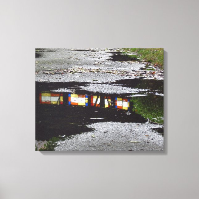 Impressão Em Tela Reflexão da Janela Tabernacle - Vineyard de Martha (Frente)