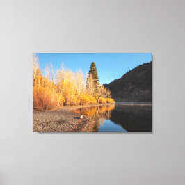 Impressão Em Tela Reflexão do Autumn Lake