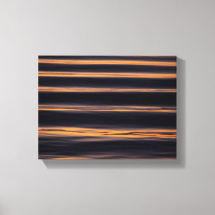 Impressão Em Tela Reflexão do pôr do sol sobre o rio