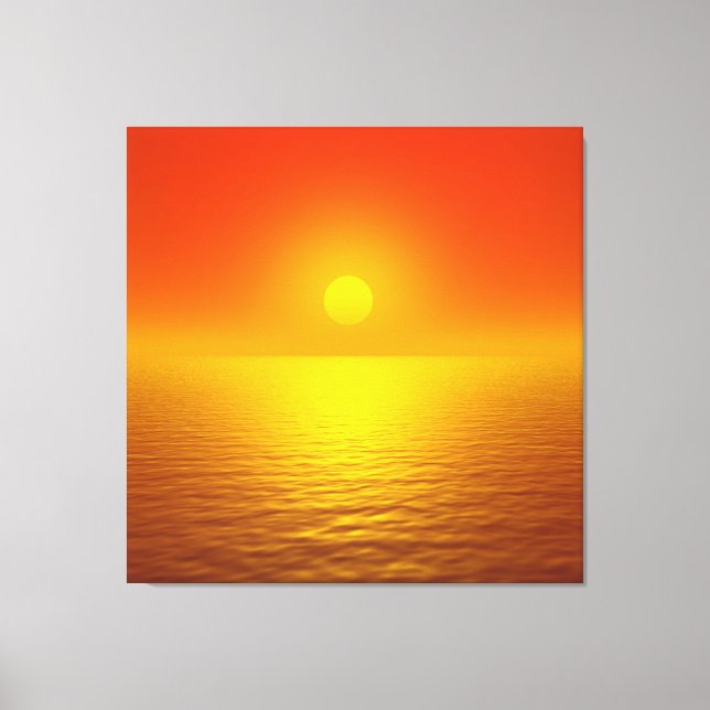 Impressão Em Tela Reflexão por Sunset (Frente)